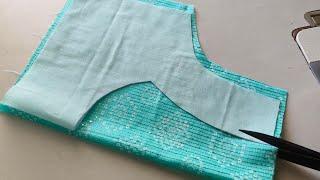 Blouse designs. Cutting and stitching. Back neck design.  Blouse design . #mydesigndiary