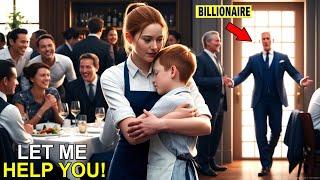 Everyone Laughed When the Waitress Picked Him Up —Then the Billionaire Walked In | inspiring stories