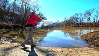 How to find SHAD from the BANK! #shad #catfishbait #castnetfishing