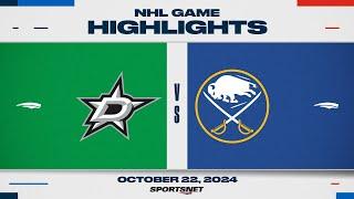 NHL Highlights | Stars vs. Sabres - October 22, 2024