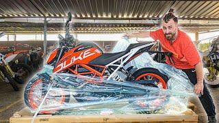 KTM 390 Duke 2020 Unboxing-მოტოციკლეტის ანბოქსინგი @HuskyParkGe