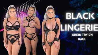 ALL Black Lingerie Sets | Try On | Shein Haul #tryon #sheinhaul