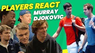 ATP Players REACT to Murray Coaching Djokovic! Monfils, Rublev, de Minaur, Rune and more!