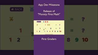 App Dev Milestone: Release of "Monsty: First Math" #appdevelopment #appdev #indiedev