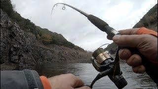 Pescando en  Modo Dios , momento de pesca épico con una gran trucha