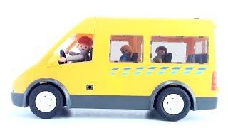 Playmobil School Van 6866 - Toy School bus with drivers and kids - Playmobil toys for kids