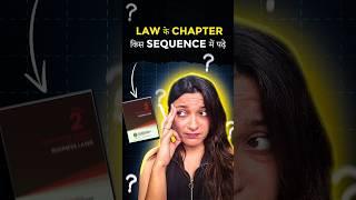 Sequence To Prepare Law Chapters | CA Foundation Jan 25 | ICAI