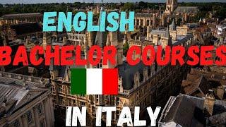 Most common English Bachelor courses in Italy| Study in Italy| English courses