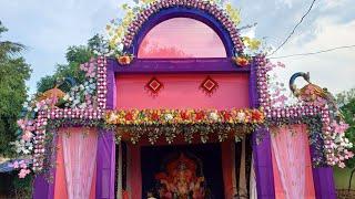 Ganesh Puja Pandal at Nadi pada || Decorated by Sagar Tent House Bargarh #ganeshpuja