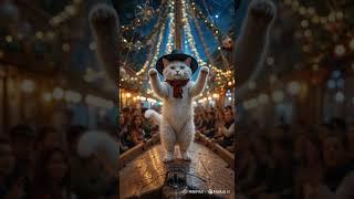 "Dancing Cat Brings the Party to Life!"(alternatif lucu dan catchy: "You’ve Never Seen a Cat