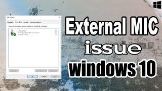 How to fix external mic not recognized on combo jack windows 10