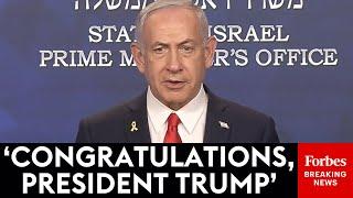 JUST IN: Israeli Prime Minister Netanyahu Delivers Remarks After President Trump Strikes Iran