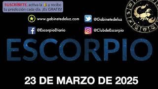 Horóscopo Diario - Escorpio - 23 de Marzo de 2025.