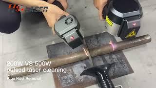 200W VS 500W Pulse Laser Cleaning Machine