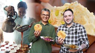 Best Lucknow Brunch Food Tour : Sursuri / Bandook Chaat, Bun Chola, Bakse Wale Khaste, Malai Makhan