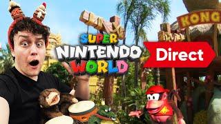 Super Nintendo World Direct (Donkey Kong Country) REACTION