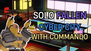 Solo Fallen In Cyber City With Reworked Commando | TDS Roblox