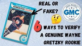 Spotting a fake Wayne Gretzky rookie card | 6 things to look for!