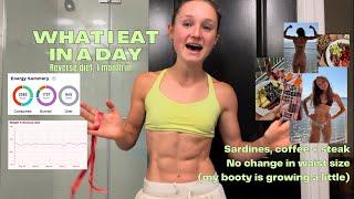 What I eat in a day to gain weight, 2382 calories | reverse diet, lean muscle, fast metabolism