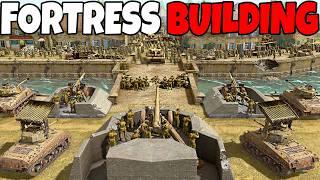 I built a WW2 BRIDGE DEFENSE in NEW Base Building Simulator! - Gates of Hell: Airborne DLC