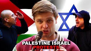 Hard Hitting Questions at Palestine Protests