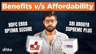 HDFC ERGO Optima Secure vs SBI Arogya Supreme Plus | Which is better? | Updated Review 2024 | Ditto