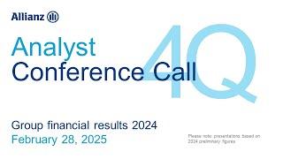 Allianz Financial Results 2024: Analyst Call