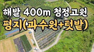 해발 400m 청정고원 텃밭에 과수원과 채소, 전북 진안군 백운면 시골토지매매, 체류형 쉼터 농막놓고, 나는 자연인