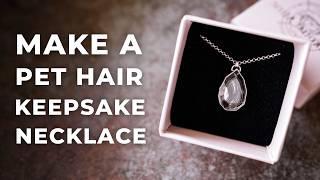 How to Make a Puppy Hair KEEPSAKE Necklace. Silversmithing Tutorial