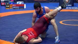 1/8 FS - 74 kg: S. GING (USA) v. K. TSABOLOV (RUS)