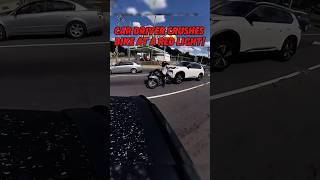 Car DRIVER CRUSHES Bike at a Red Light! | ​⁠@Jo3yrtz #motorcycle #crash #biker