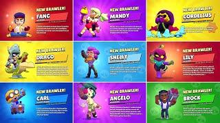 ALL 80 BRAWLER UNLOCK ANIMATIONS | Draco, Lily & More ..