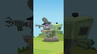 Скубиди-танк VS РОБОСТАЛИН #shorts #homeanimations #cartoon #animation #мультик #tank