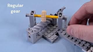 How to use LEGO® part 73763: Technic Worm Gear 6M