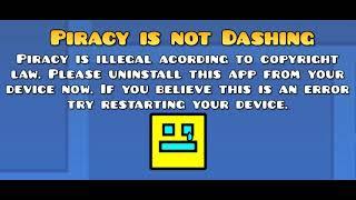 Geometry Dash Anti Piracy Screen