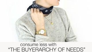 Learn to consume less with "the buyerarchy of needs"!