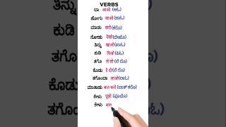 Hindi learning through Kannada#hindilearning#hindiverbs#hindilearningthroughkannada#shorts#trending