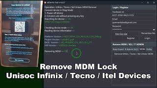 How To Remove MDM Lock Unisoc Infinix, Tecno, itel Devices