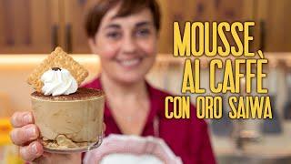 COFFEE MOUSSE WITH GOLD SAIWA BISCUITS Easy Recipe - Homemade by Benedetta