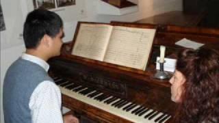 Taiwanese composer and Pianist Yun-lun Hsieh plays his piano piece in D major composed in 2001