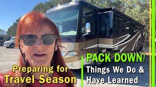 RV Pack Up & Travel Day | Tips & Tricks on what we do every time to get the Motorhome Ready! | EP308