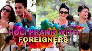 Best Holi Prank With hot  Foreigners | Prank with cute girls | hot girls| Dishy kamil