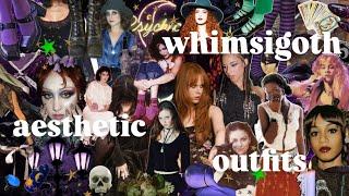 whimsigoth aesthetic outfits  | 23 outfits + the style explained!! | thrifted, secondhand fashion