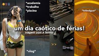 um dia caótico comigo *vlog férias*| acad, trabalho, piscina, feirinha…