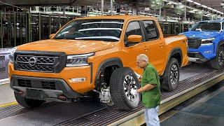 In der Nissan-Fabrik wird ein brandneuer Nissan Frontier von Grund auf gebaut