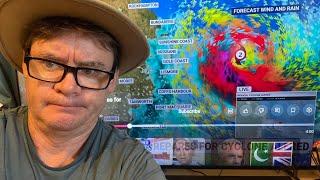 Cyclone Alfred Looms Down on Martys Garden in Northern NSW Australia