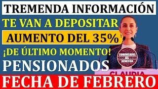 TREMENDA NOTICIA IMSS 2025: recibirán Aumento del 35% en Pago de Febrero ¡Adultos Pensionados!