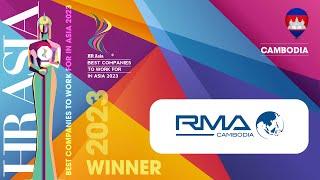 RMA CAMBODIA PLC - 2023 Cambodia HR Asia Best Companies to Work for in Asia