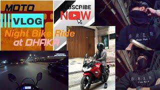 Dhaka Night Ride With My Suzuki Gixxer SF fi ABS | বাইক নিয়ে ঢাকা শহরে রাতের ঘুরাঘুরি | MOTOVLOG 01•