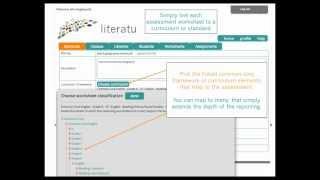 Literatu links worksheets to the common core or any other curriculum